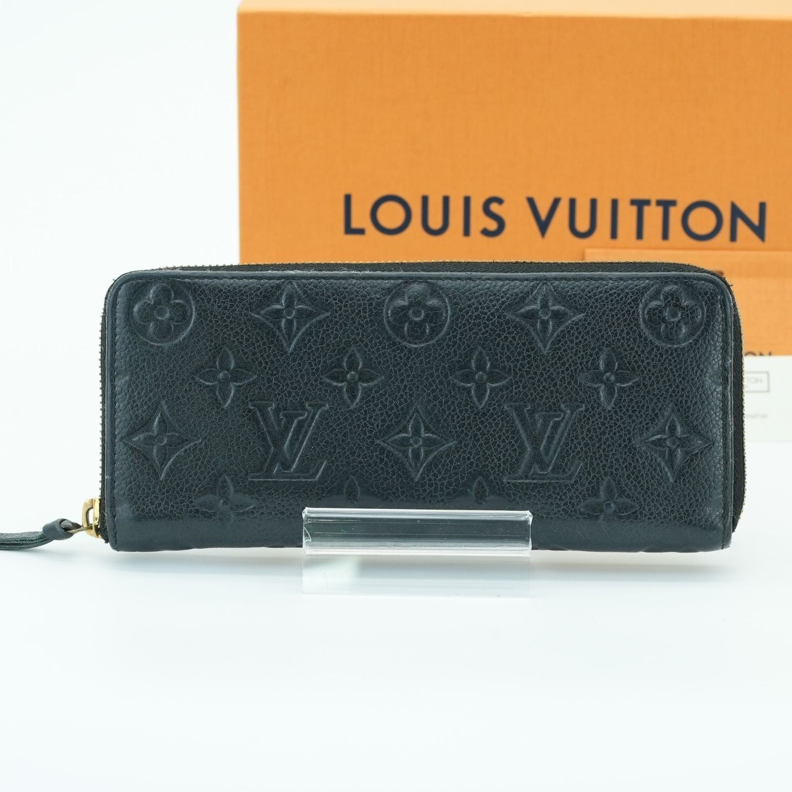 LOUIS VUITTON Empreinte Portefeuille Clemence M60171 Long Wallet Black