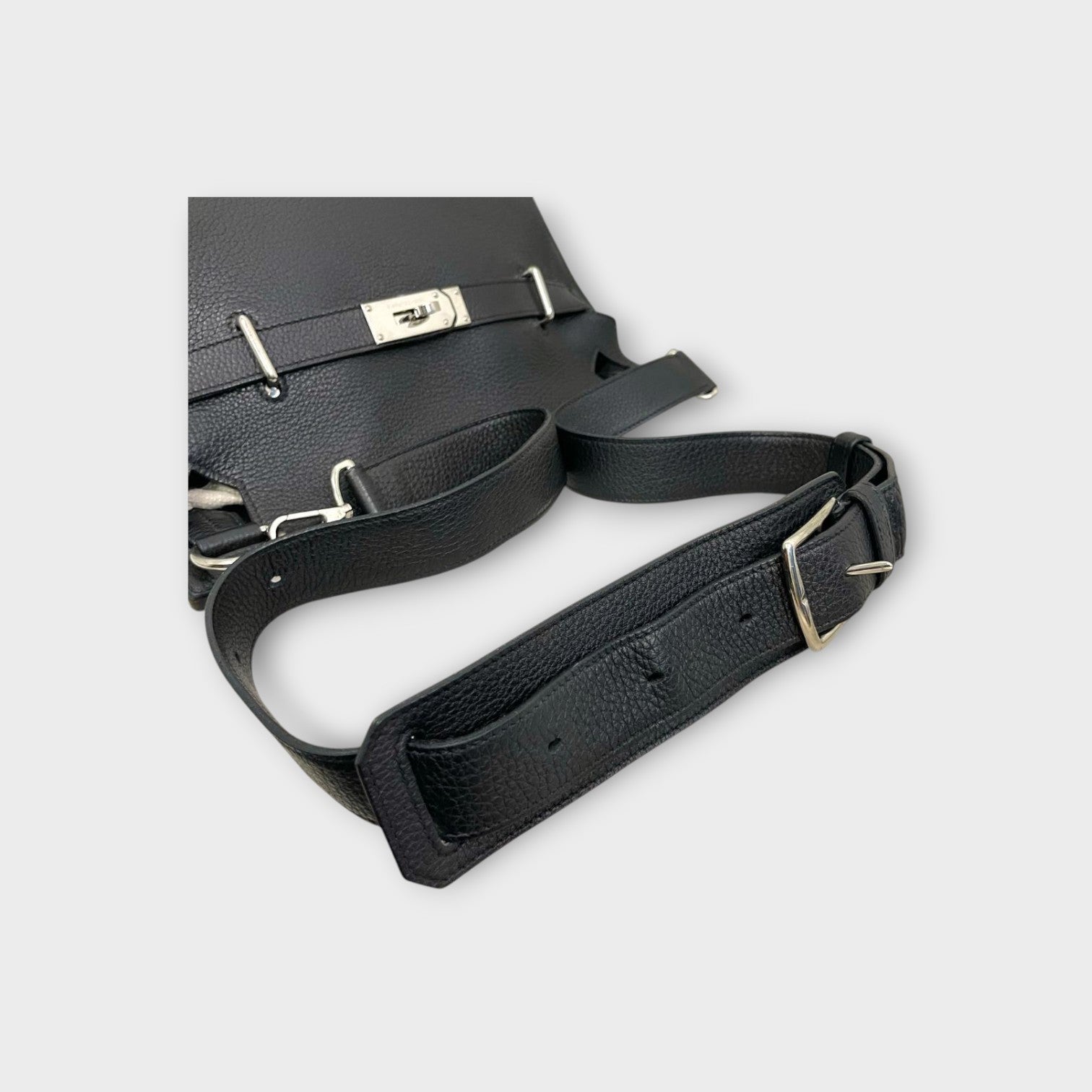 Hermès Jypsière 34 Shoulder Bag Ꮇ Stamp 2009 Black Leather 【A】