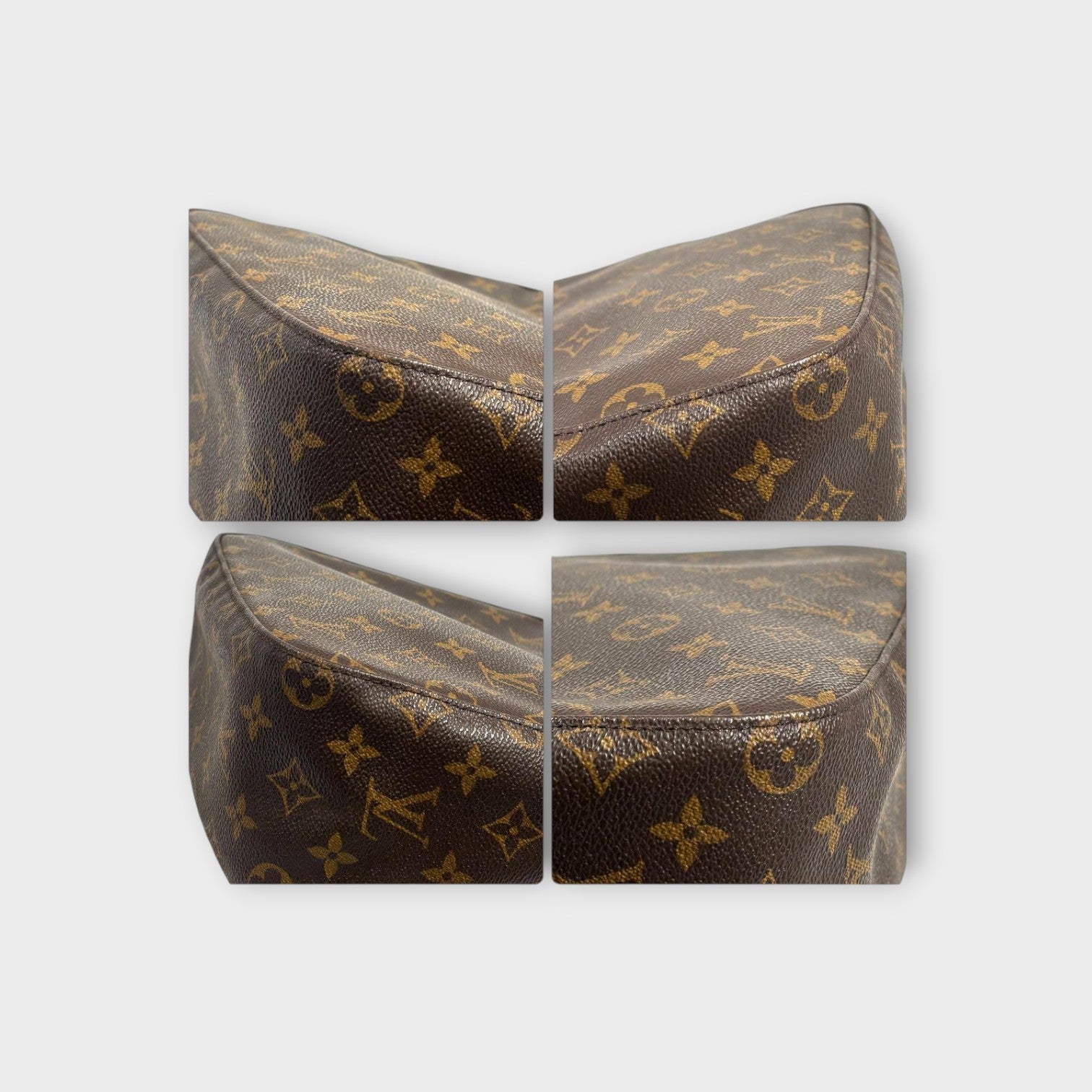 Louis Vuitton Looping MM Monogram M51146 Shoulder Handbag Brown 【A】