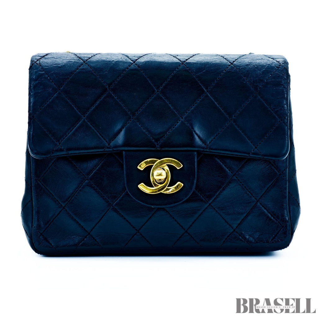 Borsa a tracolla Chanel Mini Matelassé in pelle di agnello con catena...