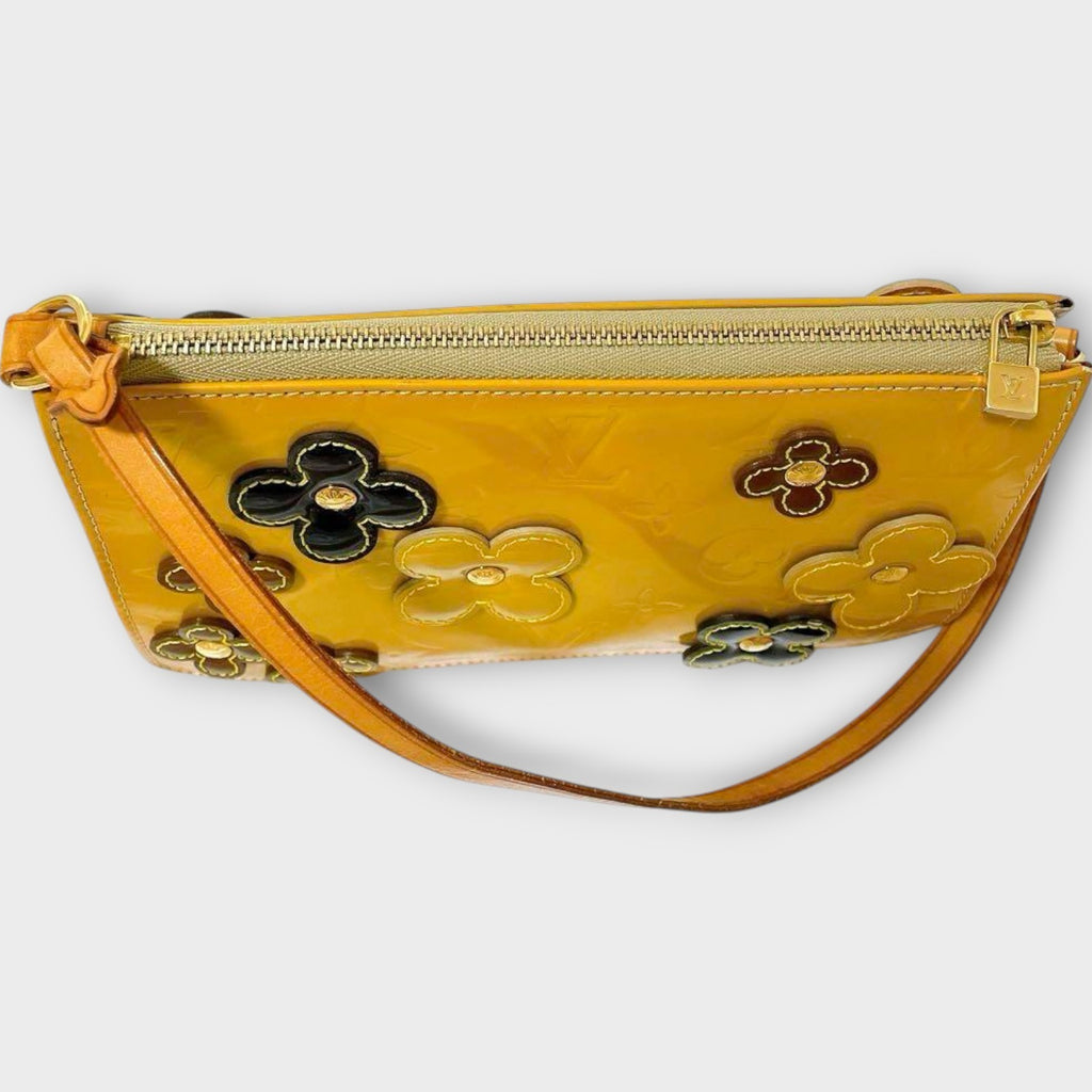 Louis Vuitton Monogram Vernis Flower Lexington Handbag Clutch