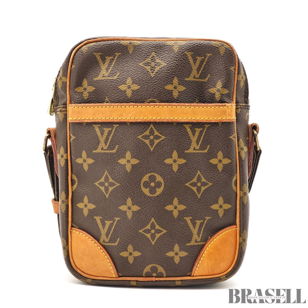 LOUIS VUITTON Danube M45266 Shoulder Bag Monogram Leather Brown France Women