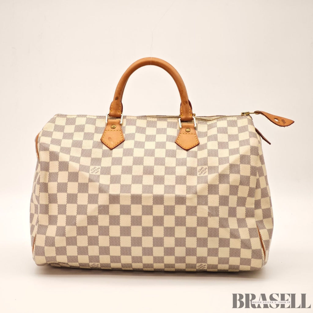 LOUIS VUITTON  Damier Azur Speedy 35 N41535 Handbag White Boston Bag Women's