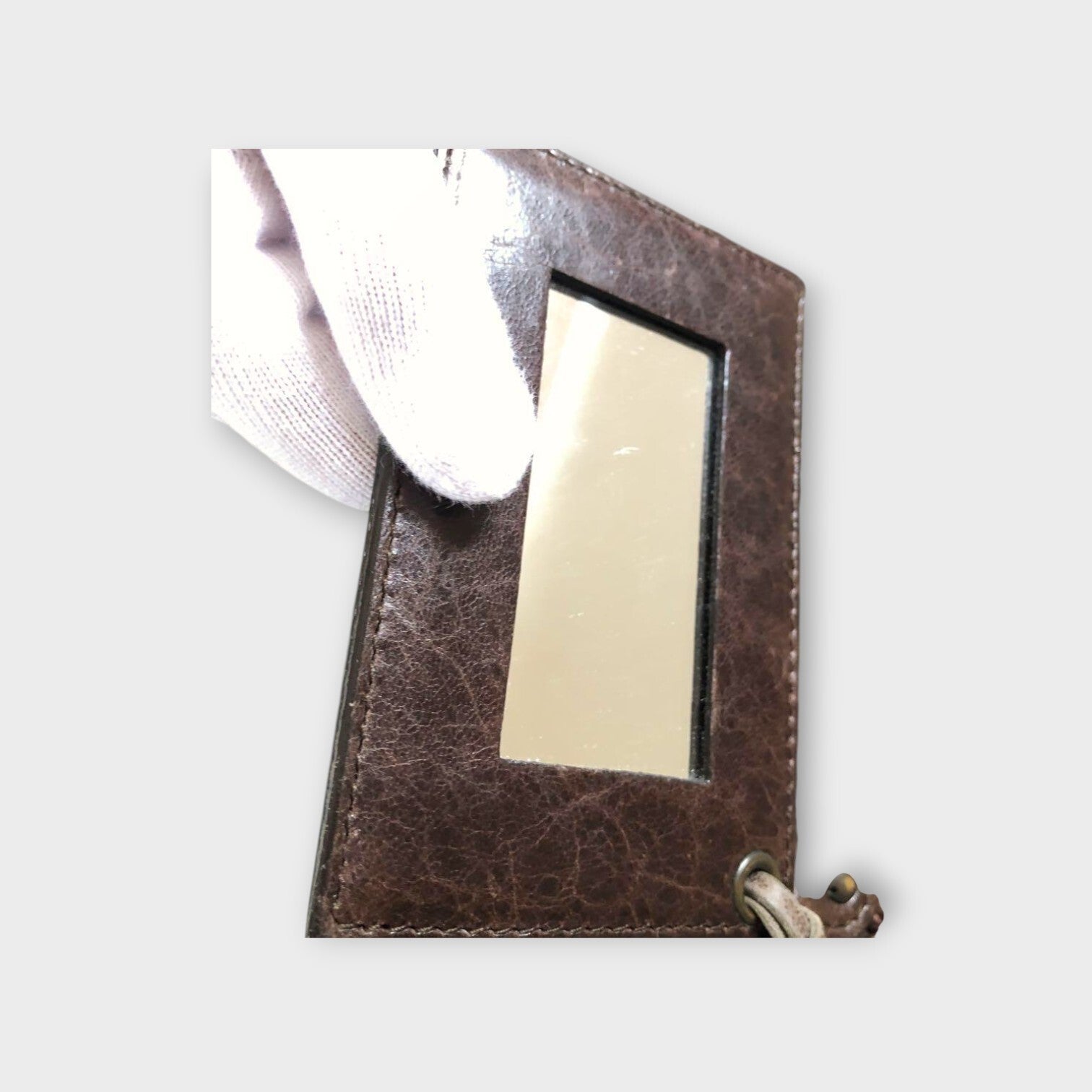 BALENCIAGA  Shoulder bag dark brown leather