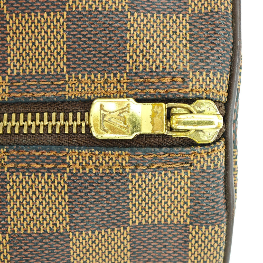 LOUIS VUITTON Damier Papillon 30 N51303 Cylindrical Bag Brown
