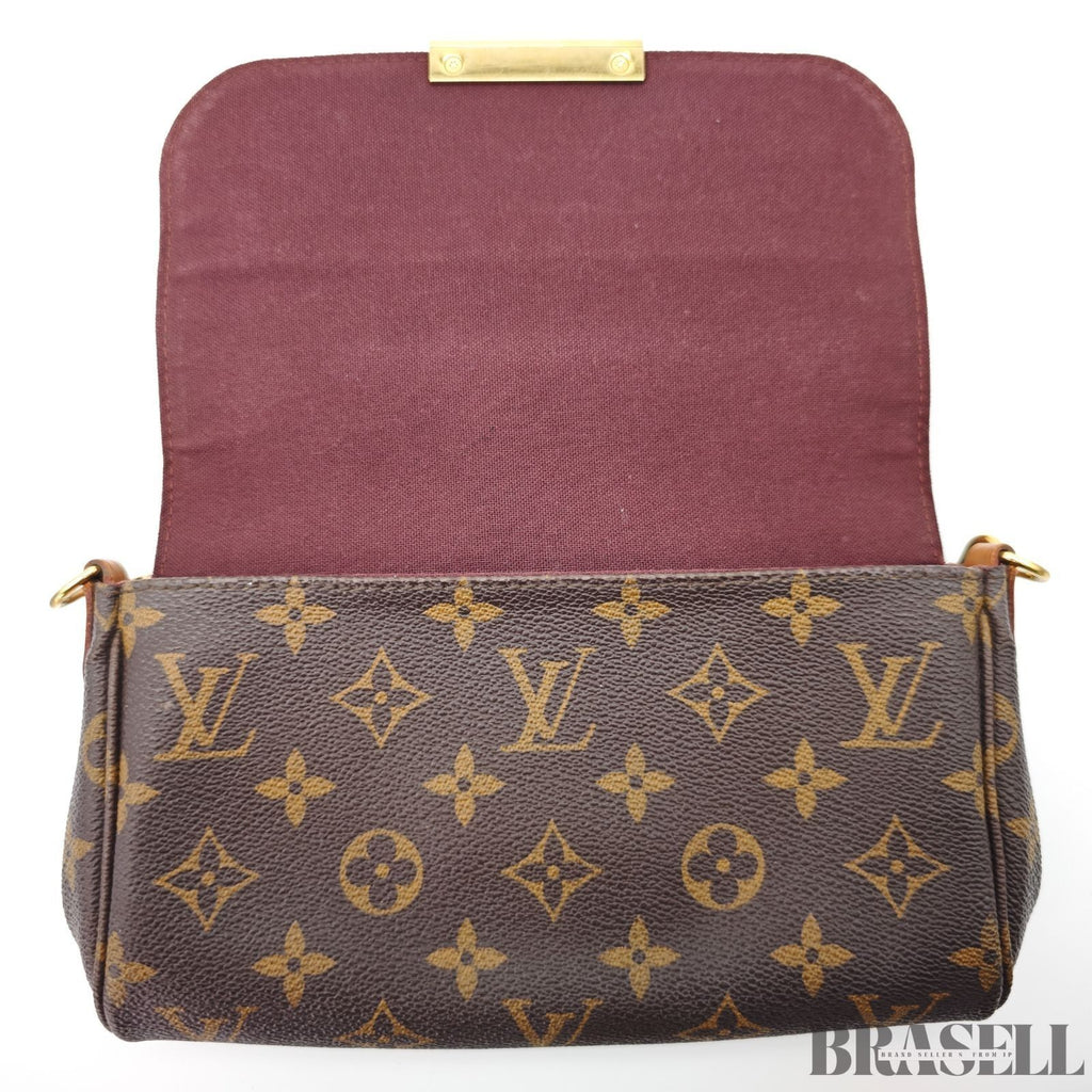 Louis Vuitton Favorite PM N41276 Handbag Mini Bag Brown With Dust Bag