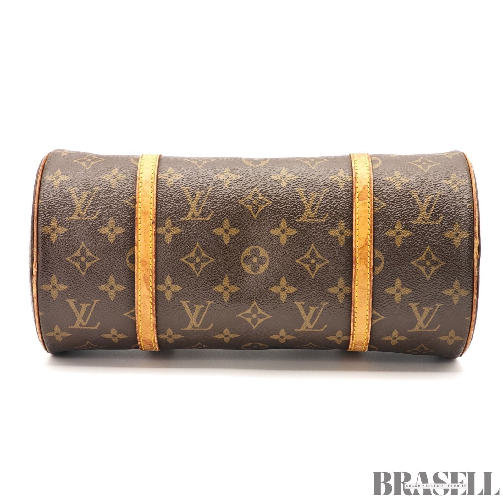 LOUIS VUITTON Papillon 30 M51385 Mini Boston Handbag Brown Monogram Canvas Pouch