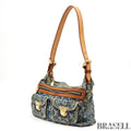 LOUIS VUITTON Buggy PM Shoulder Bag Monogram Denim Leather Blue M95049 France