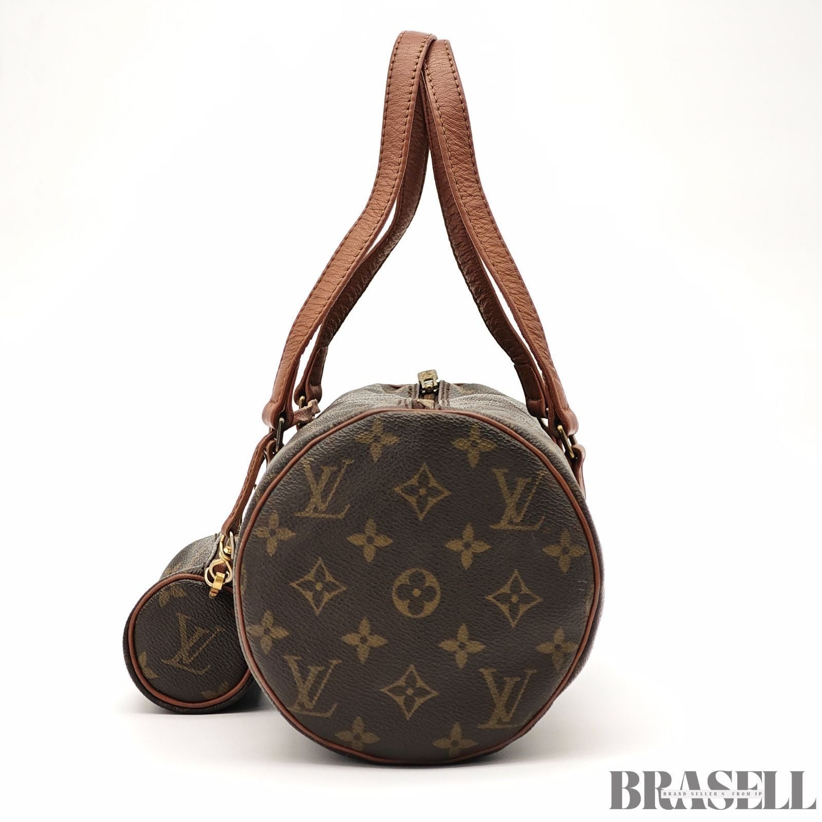 LOUIS VUITTON Papillon 30 M51365 Mini Boston Bag Monogram Brown Pouch