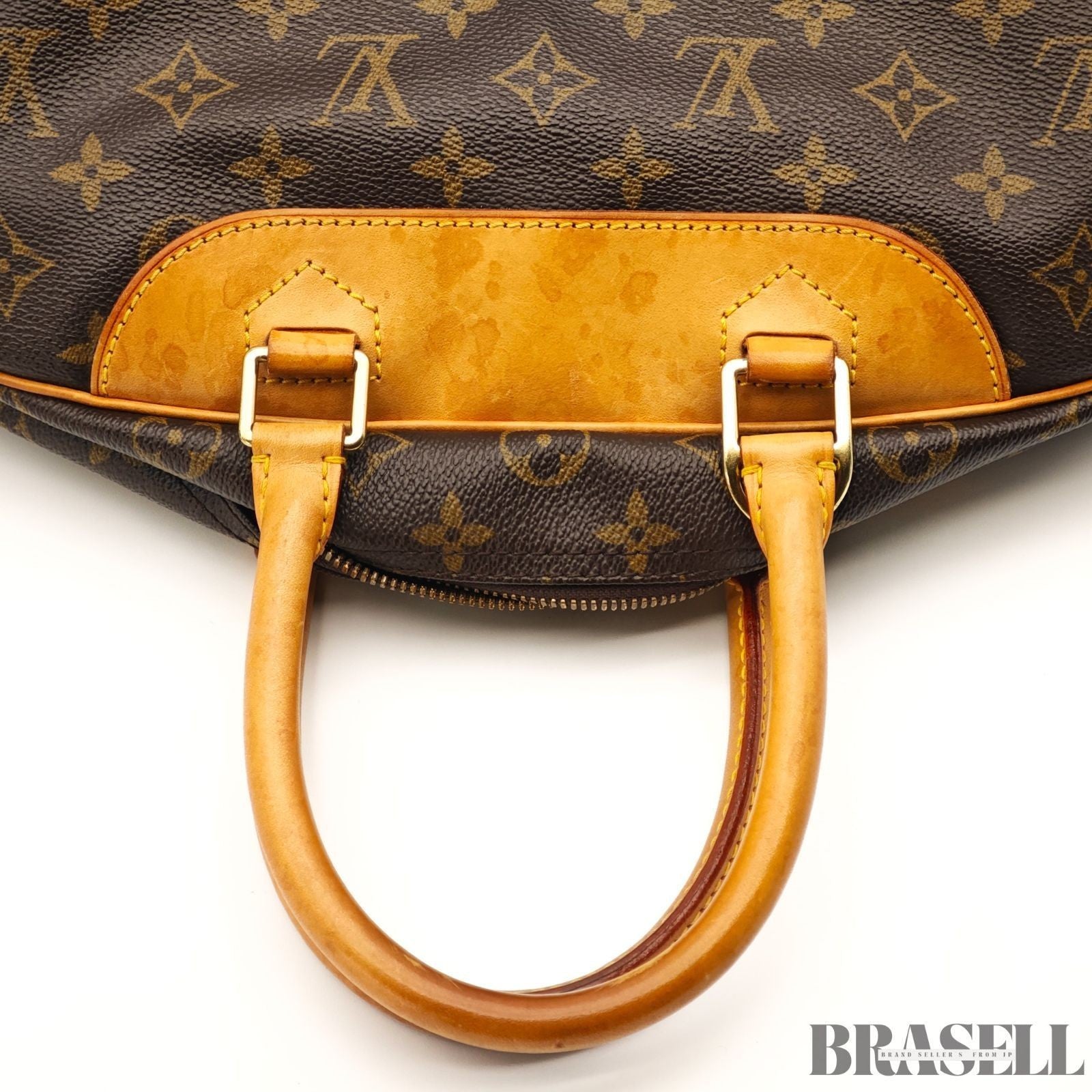 Louis Vuitton M47270 Monogram Deauville Handbag M47270 PVC Coated Canvas Brown
