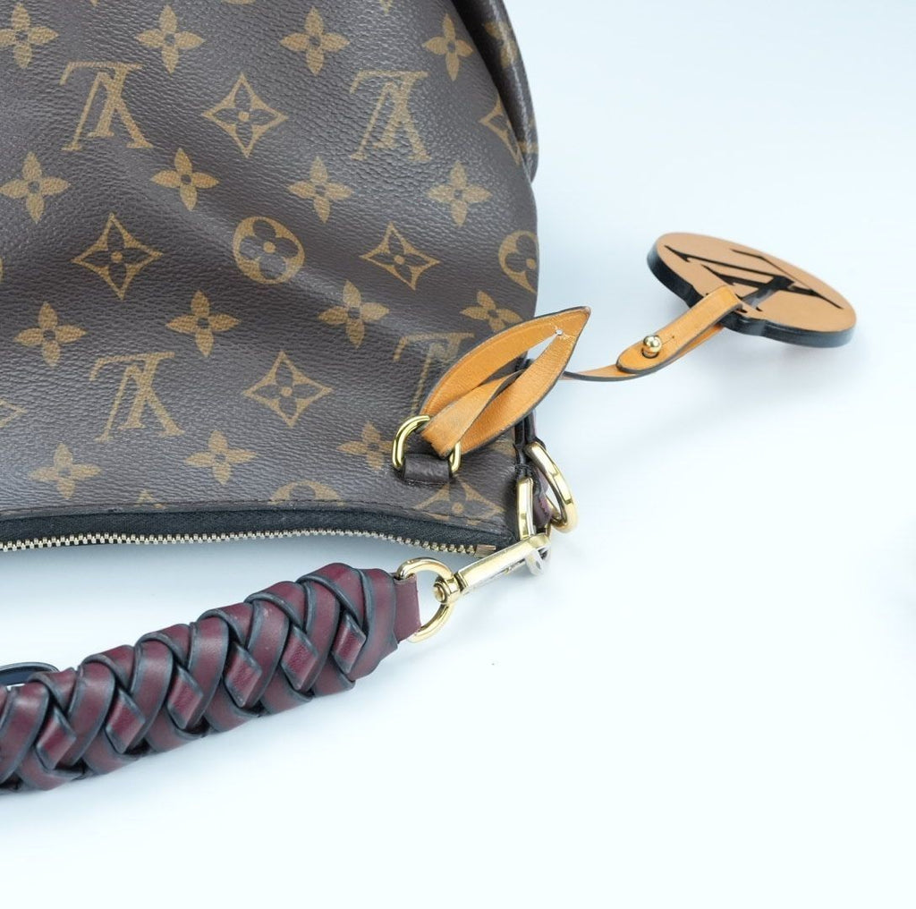 LOUIS VUITTON M55090 Monogram Mini Zipped Hobo 2-Way Shoulder Bag/Handbag