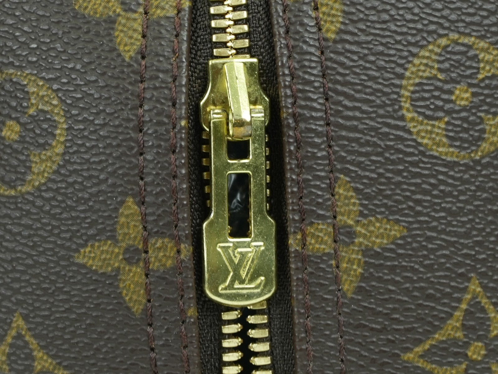 LOUIS VUITTON  Deauville Hand Bag Monogram Leather Brown M47270 LV