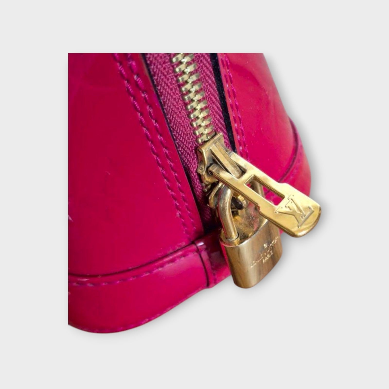LOUIS VUITTON Alma BB Shoulder Bag Pink Rose Indigo