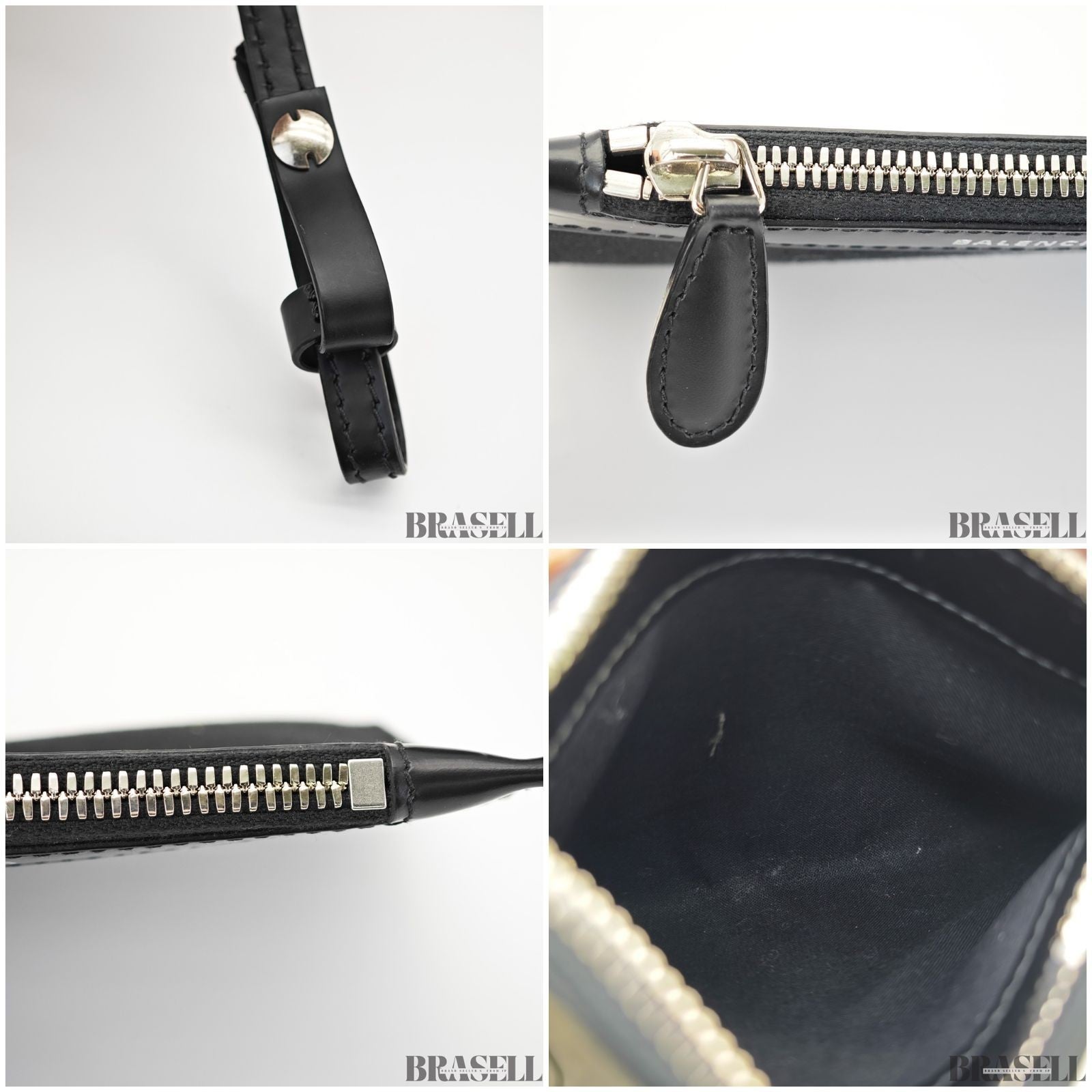 BALENCIAGA Navy Cabas XS 390346-1000 Handbag/Shoulder Bag 2-Way Black