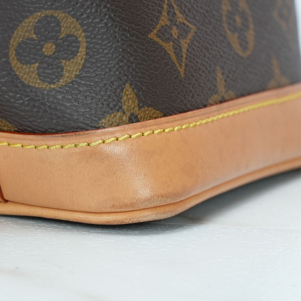 LOUIS VUITTON Nano Noe Monogram M81266 Handbag/Shoulder Bag/Bucket Bag Brown