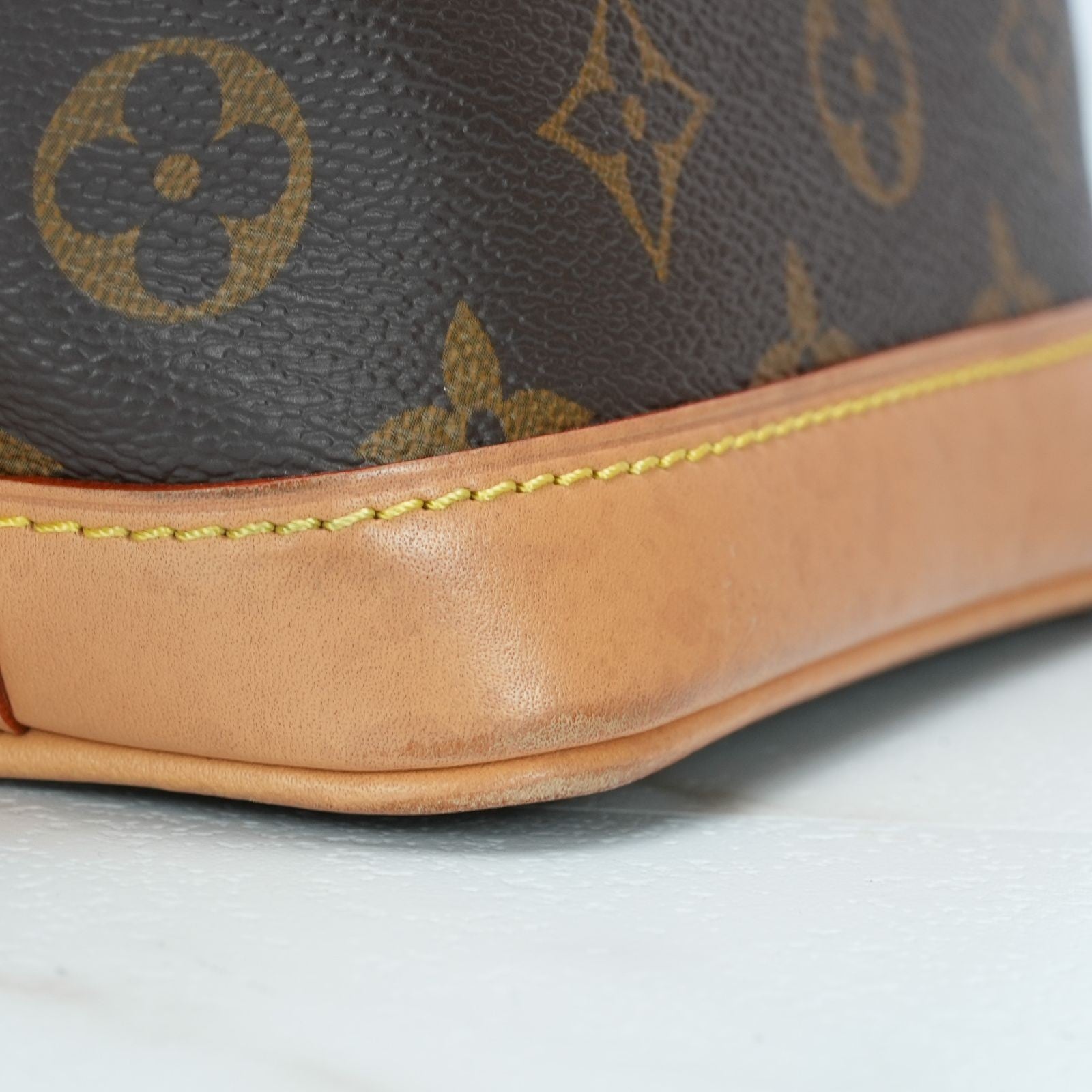 LOUIS VUITTON Nano Noe Monogram M81266 Handbag/Shoulder Bag/Bucket Bag Brown