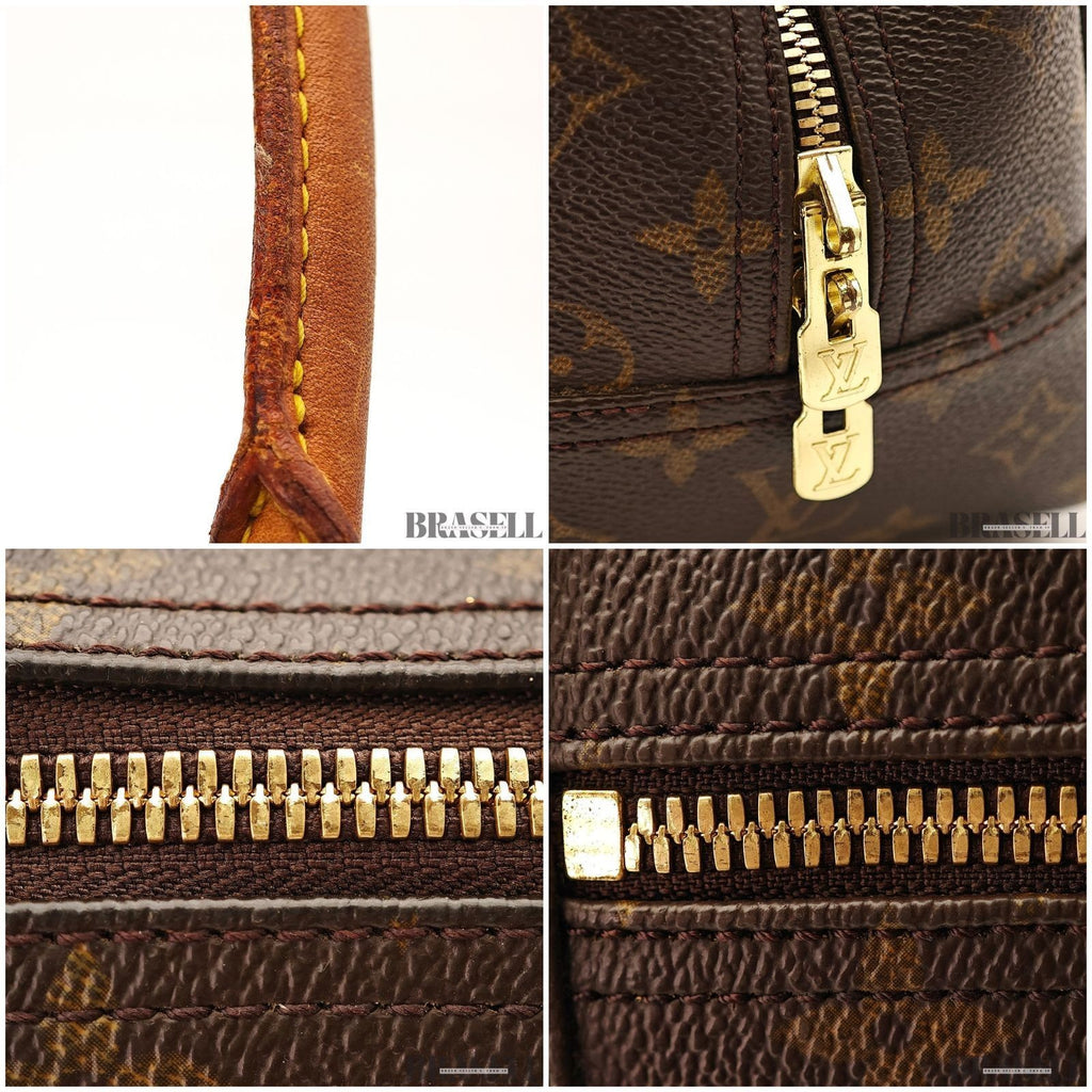 Louis Vuitton Monogram Deauville Handbag M47270 Bag Large Capacity Brown Unisex