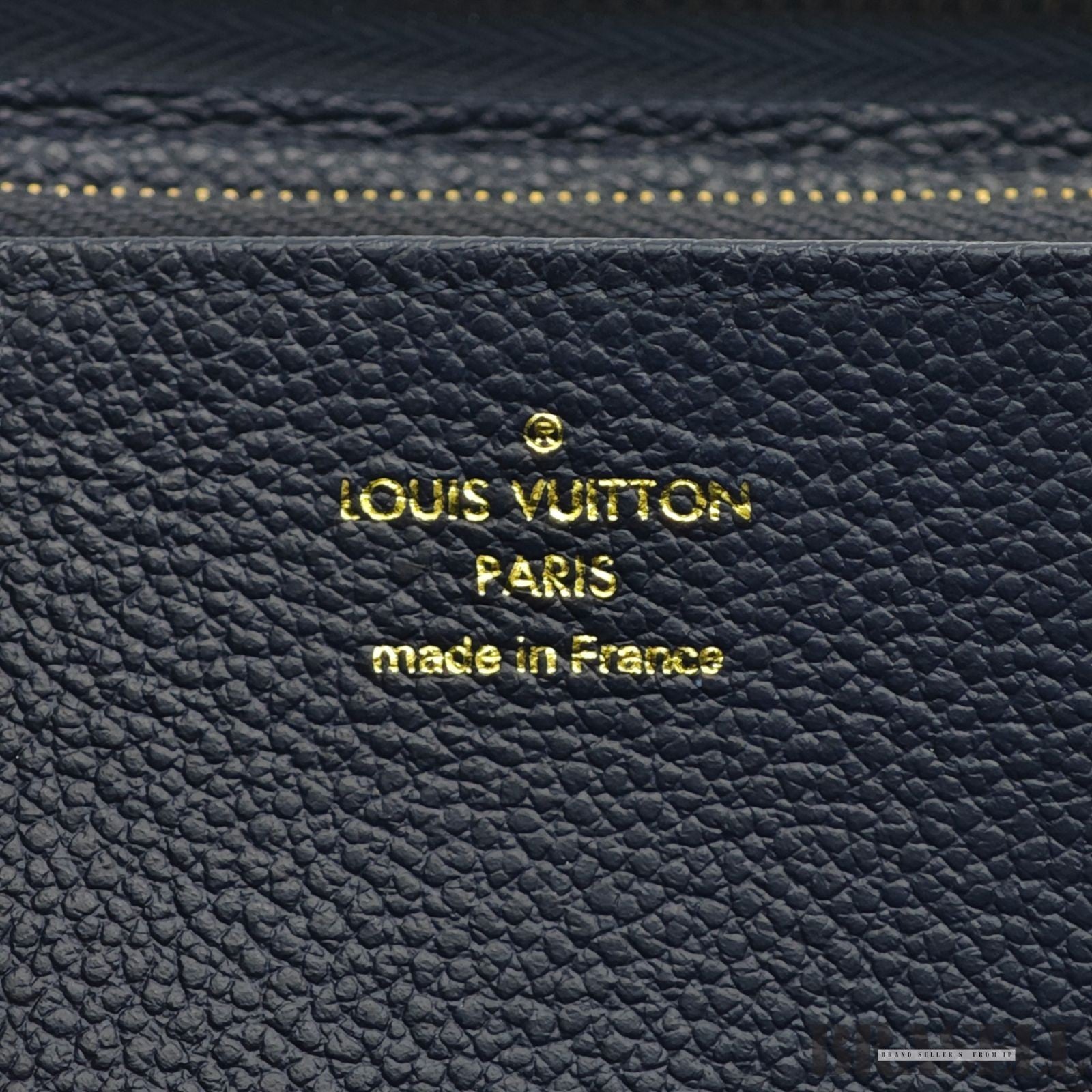 Louis Vuitton Monogram Empreinte Zippy Wallet Marine Rouge Leather M62121 Navy