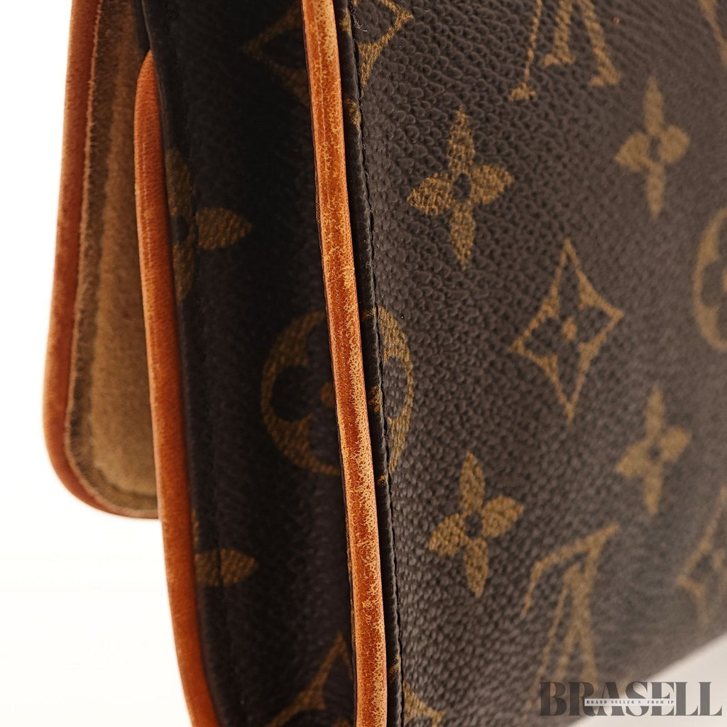LOUIS VUITTON Pochette Twin GM 2Way Shoulder Bag Monogram Brown M51852 SD0031