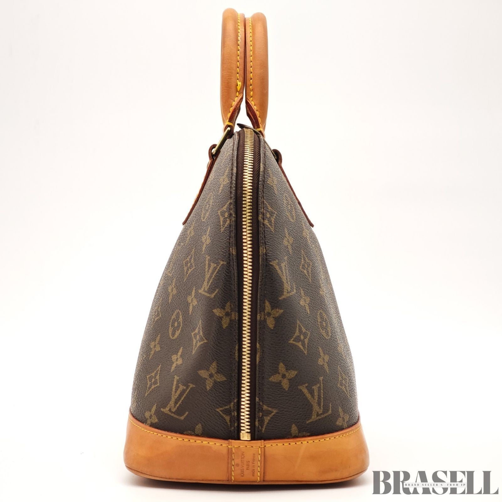 Louis Vuitton Alma PM M51130 Monogram Bag Handbag Coated Canvas Brown