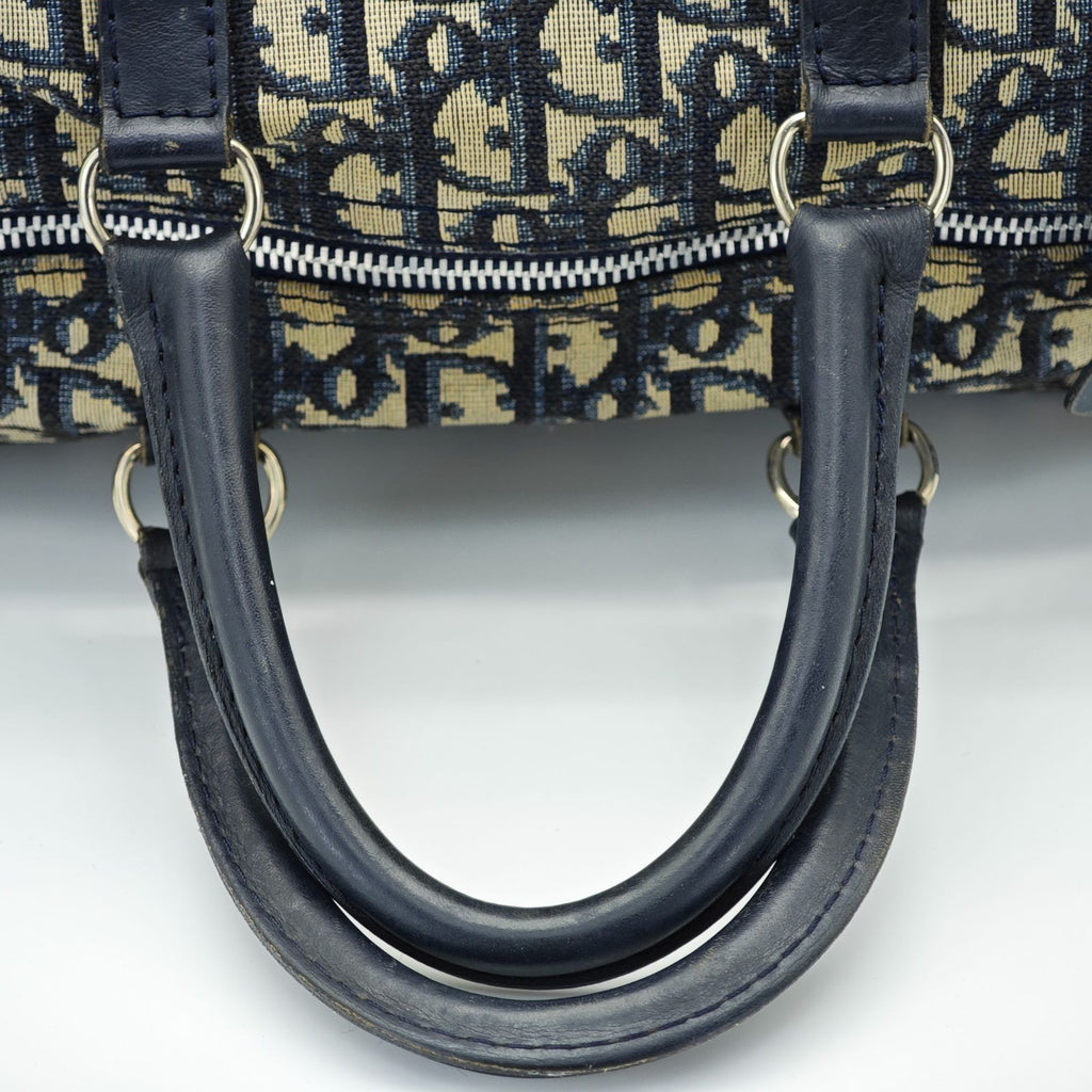 Dior Trotter Boston Bag Canvas Navy Color Women’s Bag