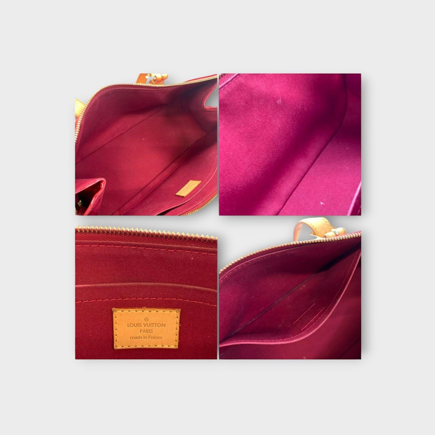 Louis Vuitton M93507 Rosewood Avenue Red Vernis Patent Leather Handbag【B】