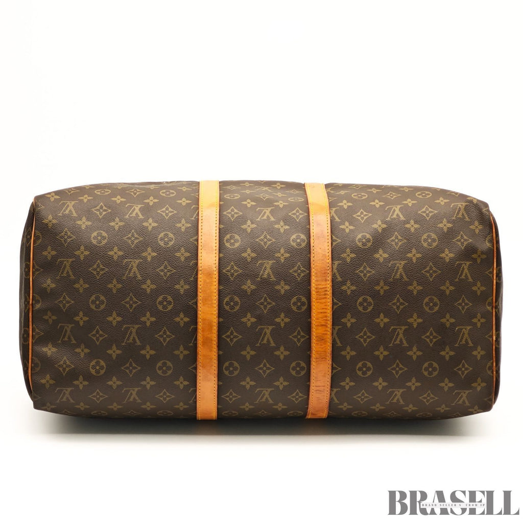 Louis Vuitton Monogram Keepall 55 M41424 Boston Bag Large Capacity Travel Brown