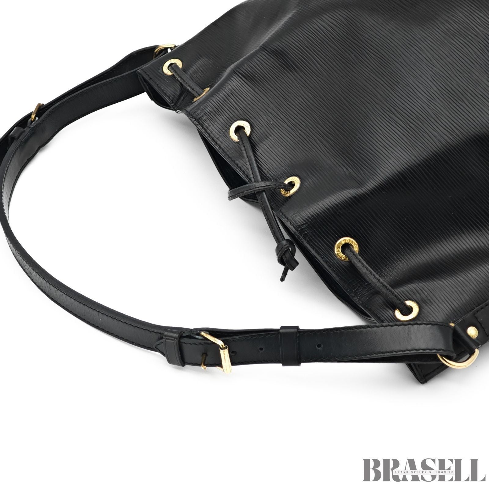 Louis Vuitton Epi Noé Noir M59002 Bucket Shoulder Bag Handbag Black Epi Leather