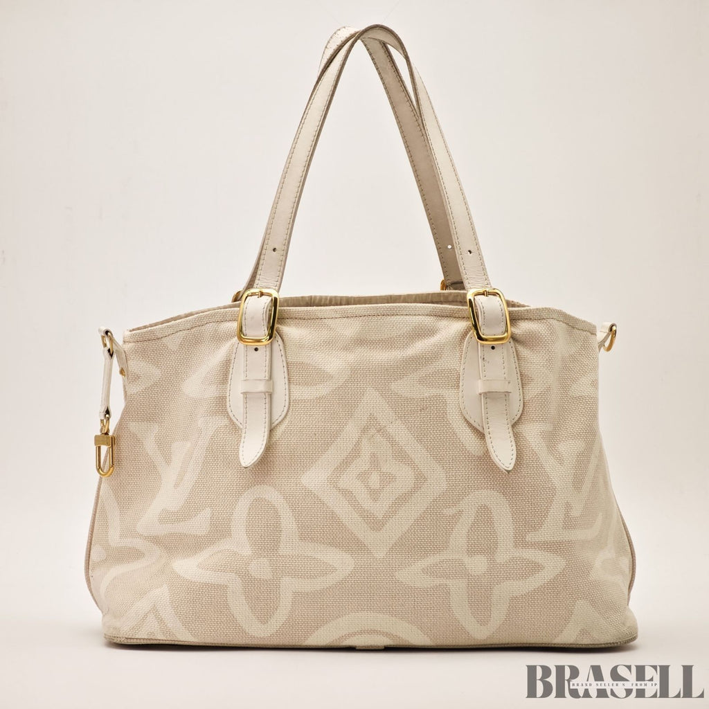 Louis Vuitton Tahitienne PM M95674 Tote Bag Large Capacity Sable Beige