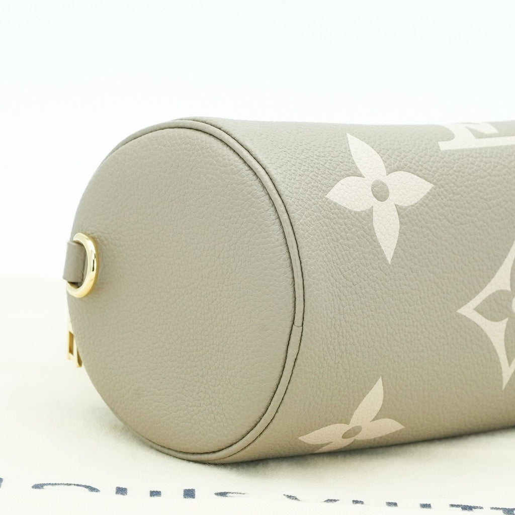 LOUIS VUITTON Empreinte Giant Papillon BB M46031 Handbag Beige Tourtière Cream