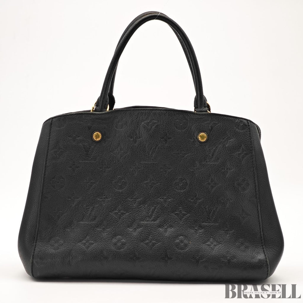 Louis Vuitton Empreinte Montaigne MM M41048 2Way Handbag Shoulder Bag Black
