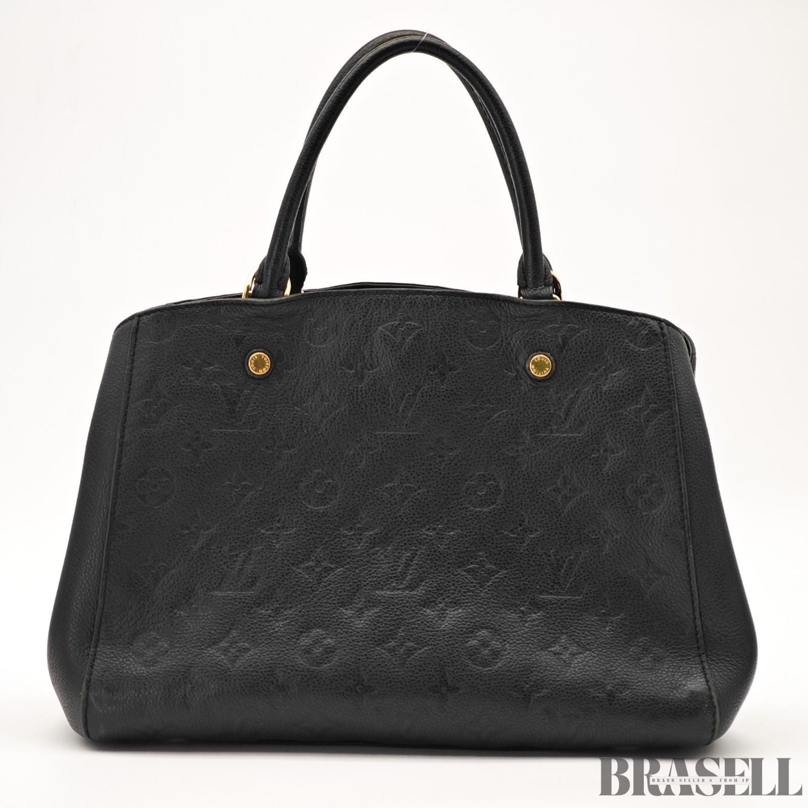 Louis Vuitton Empreinte Montaigne MM M41048 2Way Handbag Shoulder Bag Black
