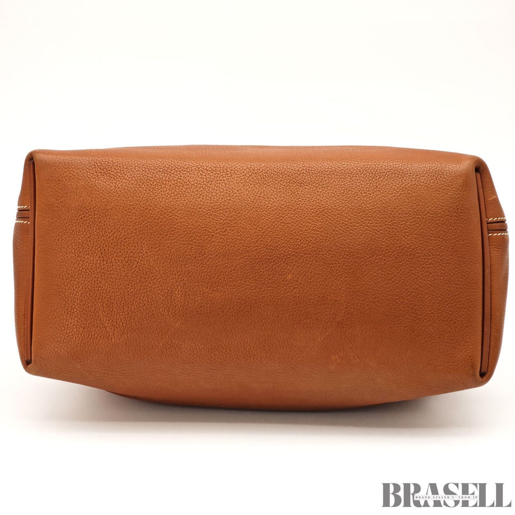 Hermes Sac 24/35 Handbag Top Handle Bag Brown Taurillon Maurice Swift Leather