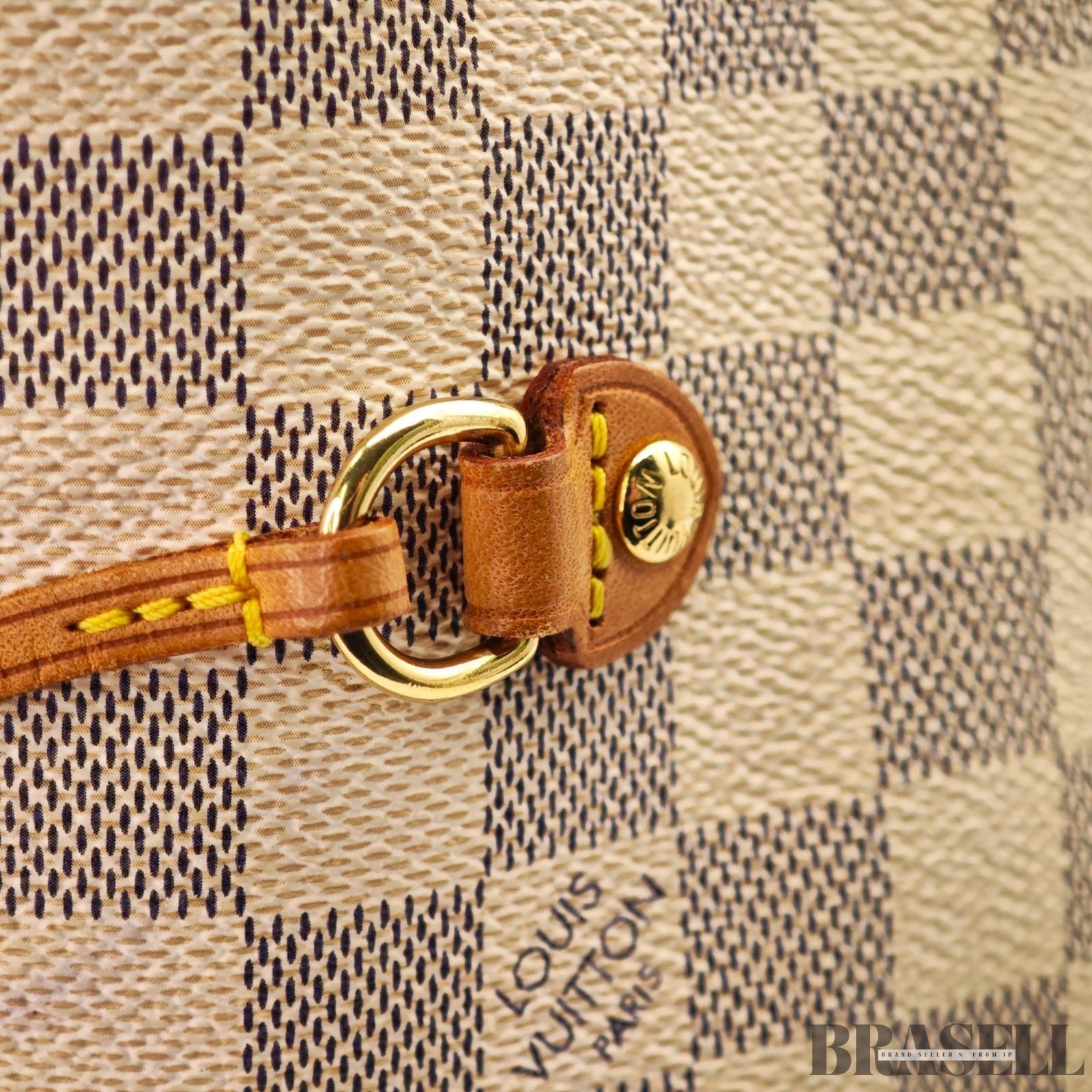 LOUIS VUITTON Neverfull MM N51107 Damier Azur Tote Bag Large Canvas Unisex