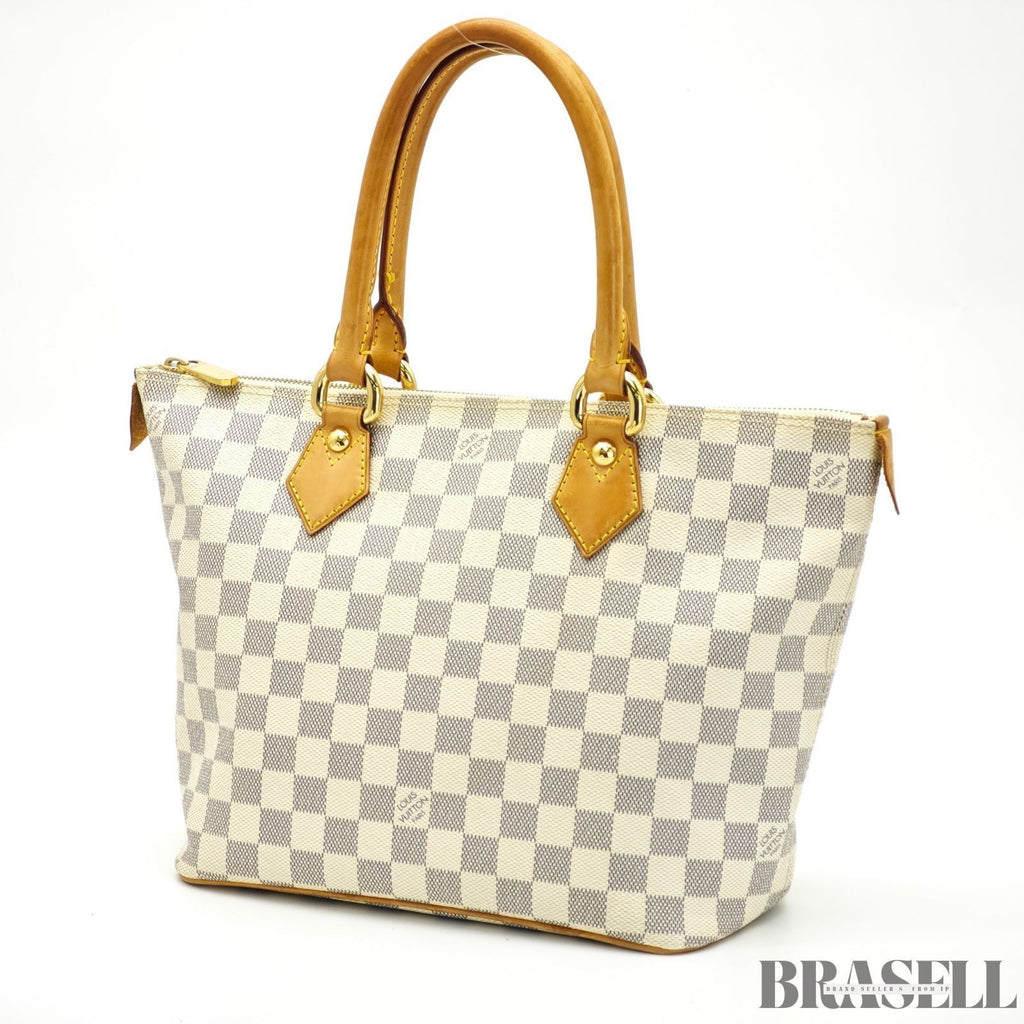 LOUIS VUITTON Saleya PM N51186 Damier Azur Tote Bag Ivory Women’s
