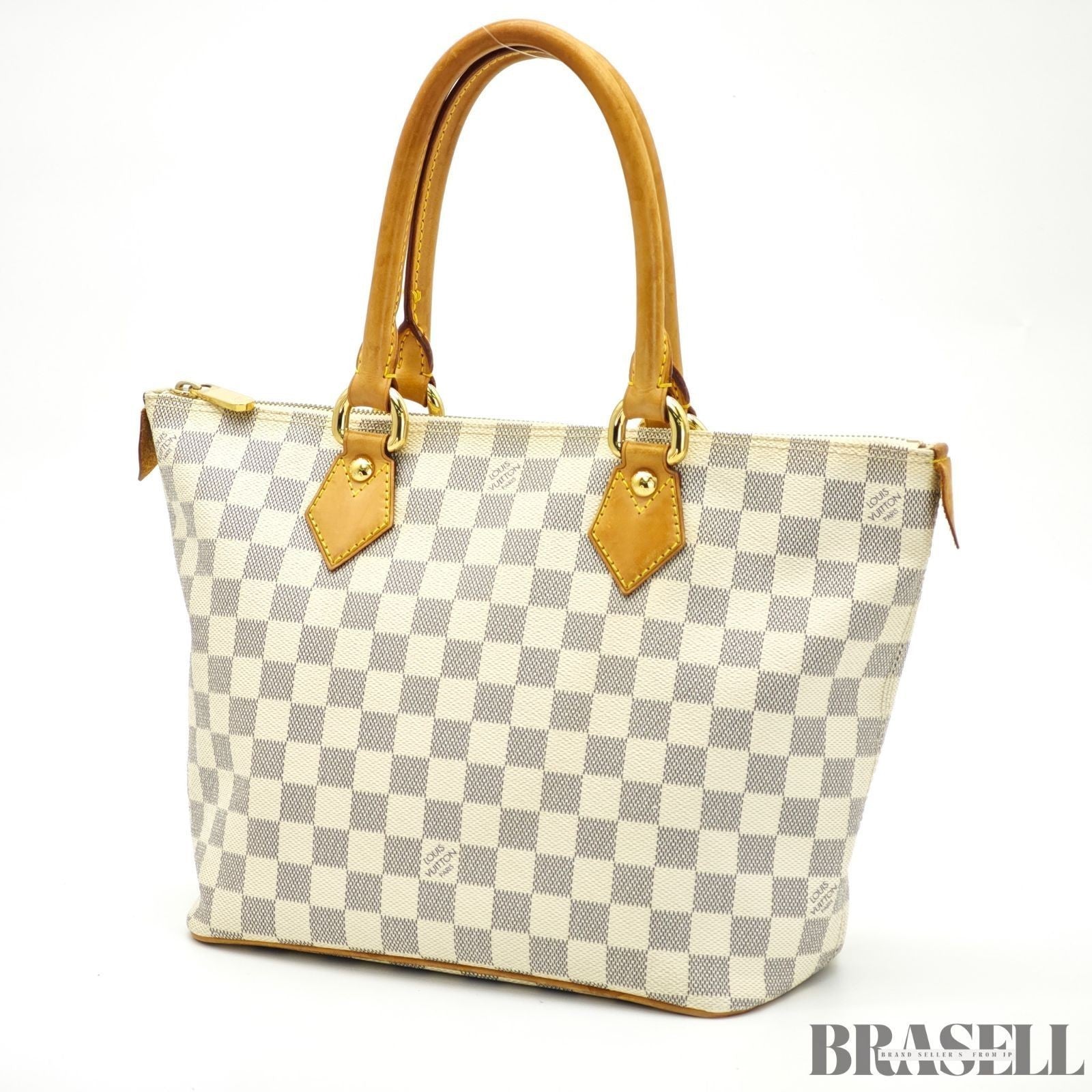 LOUIS VUITTON Saleya PM N51186 Damier Azur Tote Bag Ivory Women’s