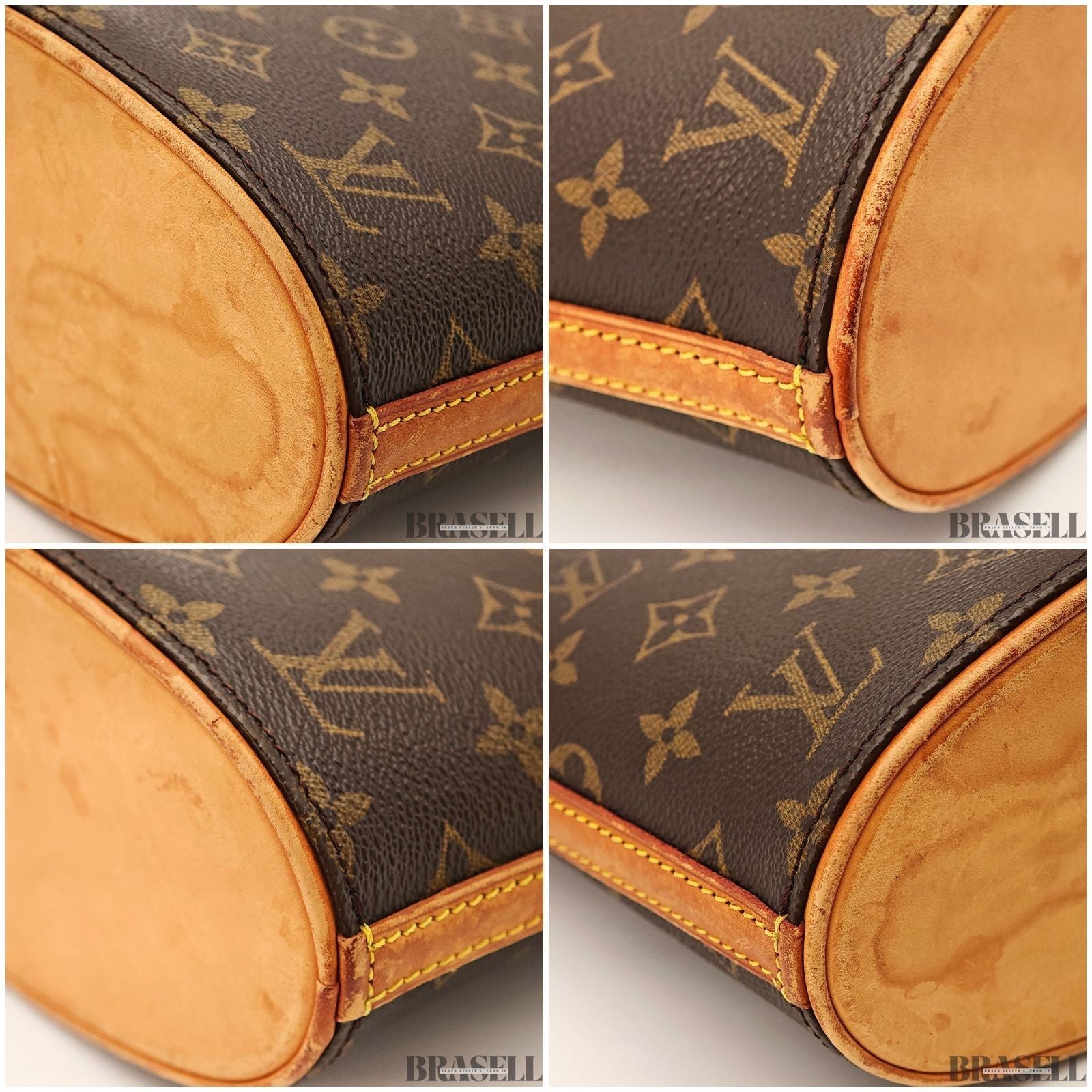 Louis Vuitton Monogram Drouot M51290 Shoulder Bag Crossbody Leather Brown Women