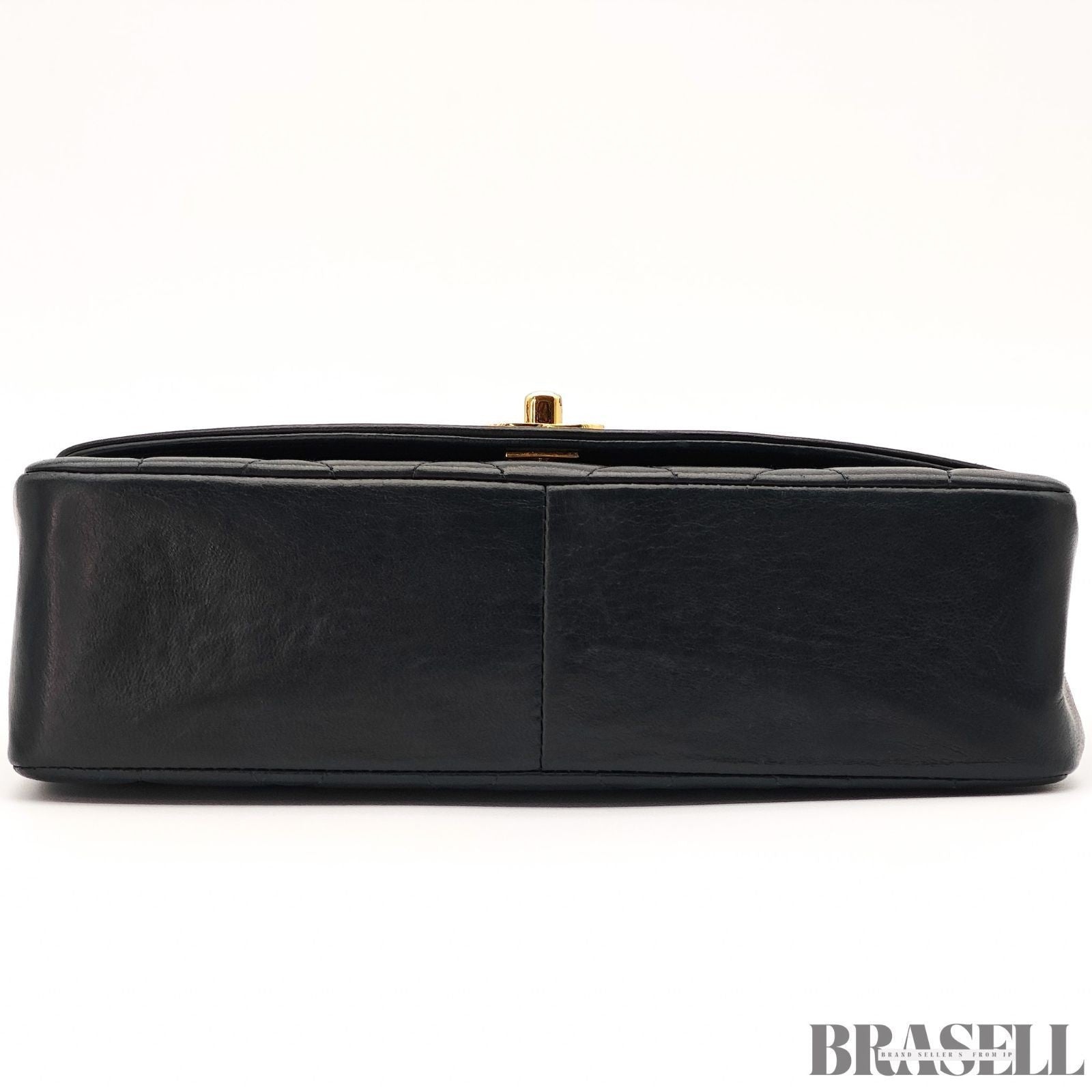 Chanel Diana 25 Bag Handbag Matelassé Flap Black Lambskin Women’s Guarantee Card
