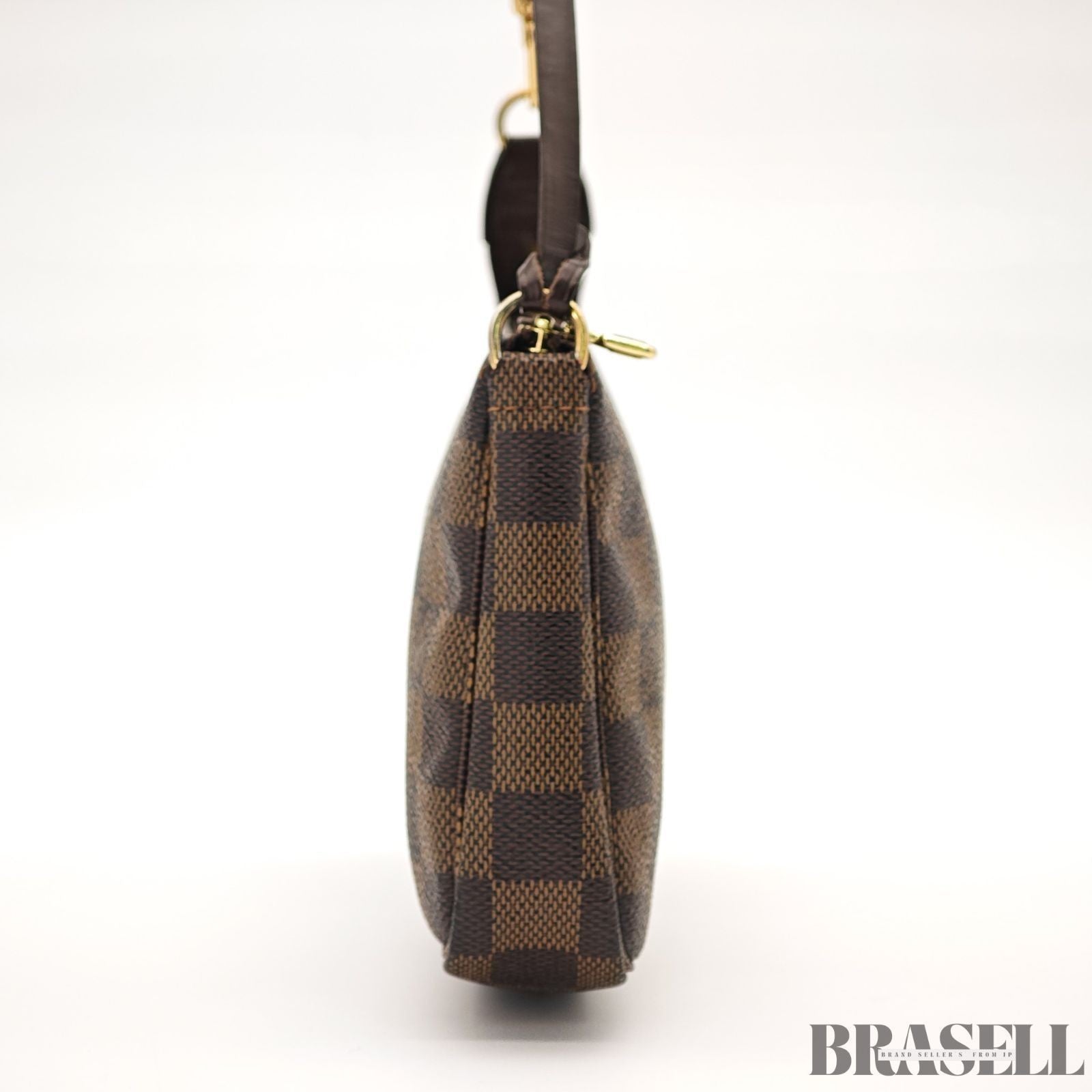 Louis Vuitton N58009 Pochette Accessoires Damier Canvas Brown Mini Handbag Bag