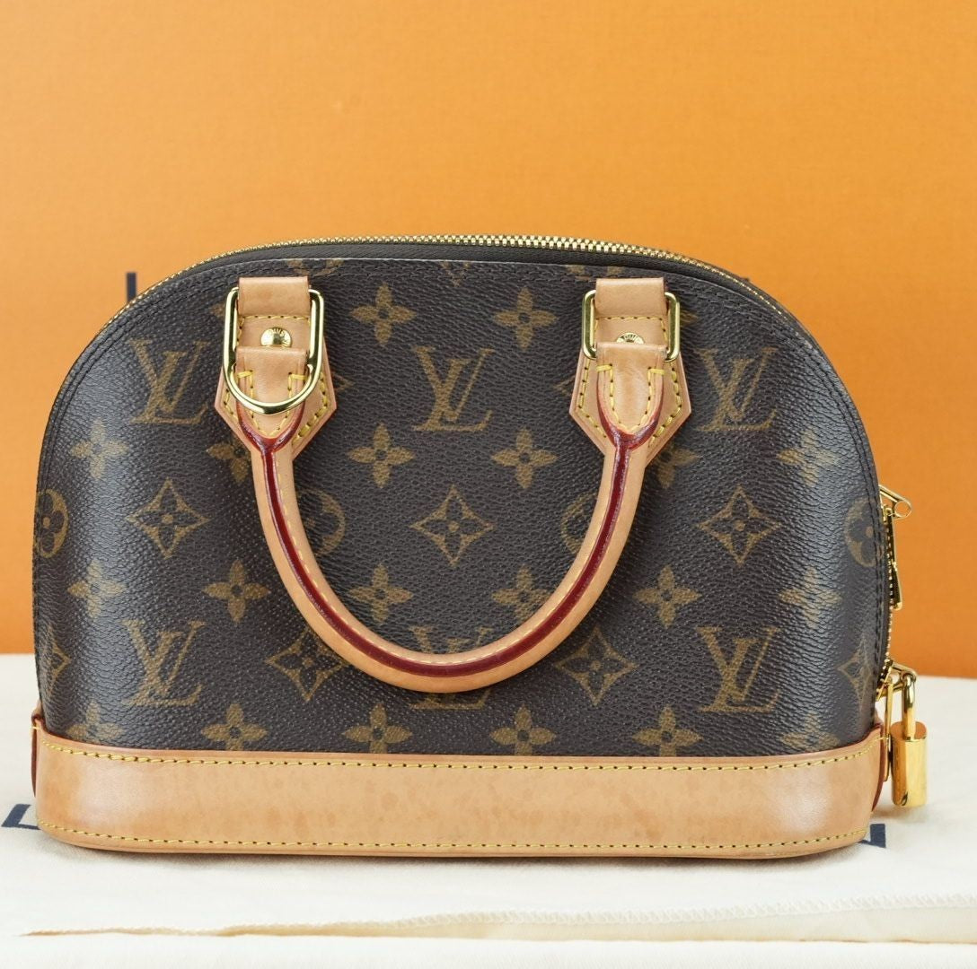 LOUIS VUITTON Monogram Alma BB Handbag M53152 Padlock Key