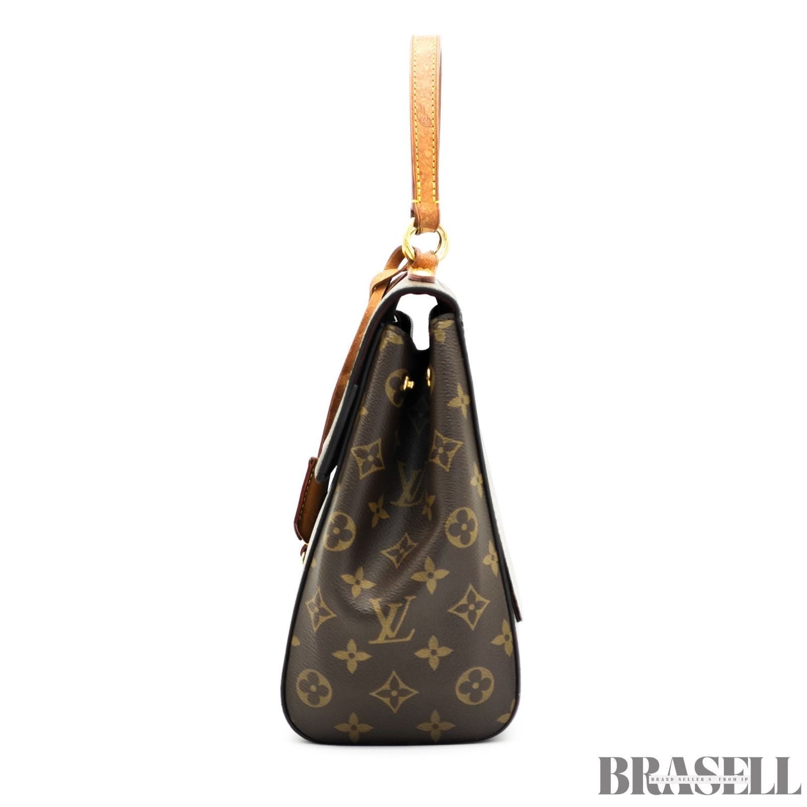 Louis Vuitton Cluny M42735 Damier Azur Handbag Shoulder Bag 2Way Flap Brown