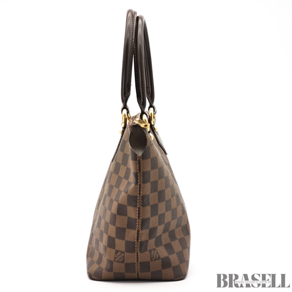 LOUIS VUITTON Saleya PM Tote Bag Handbag N51183 Brown Damier Canvas Leather