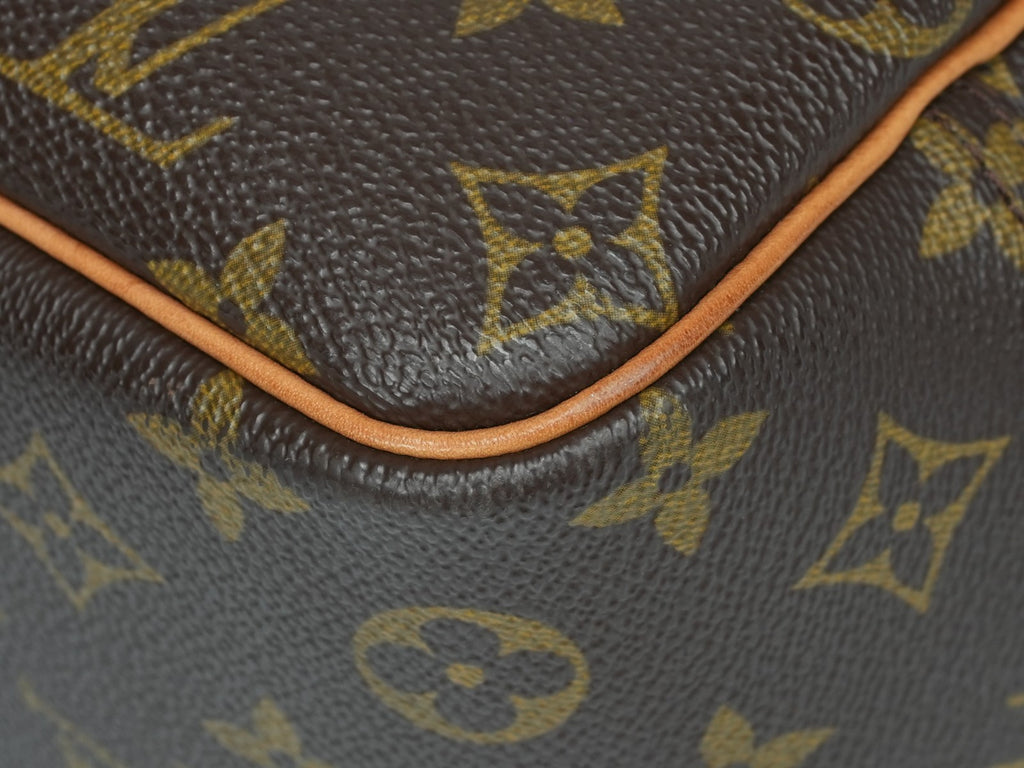LOUIS VUITTON  Deauville Hand Bag Monogram Leather Brown M47270 LV