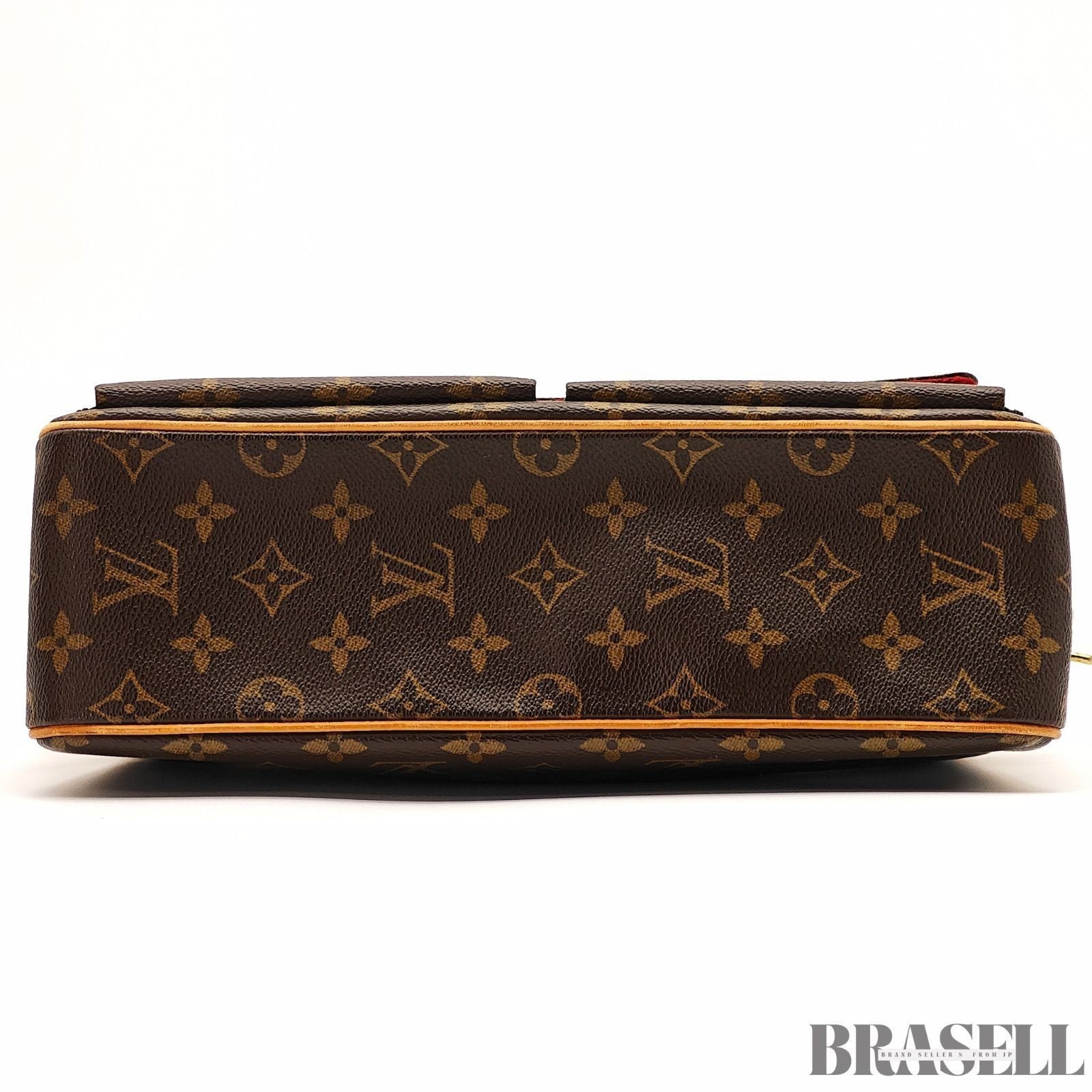 Louis Vuitton Vivacite MM M51164 Bag Handbag Monogram Brown With Box Dust Bag