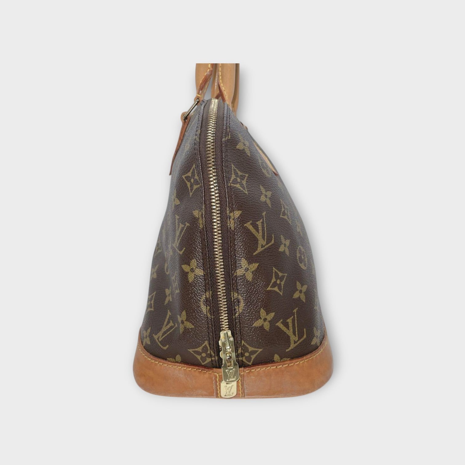 Louis Vuitton Alma PM 2Way Handbag Monogram M51130 Brown Leather 【A】
