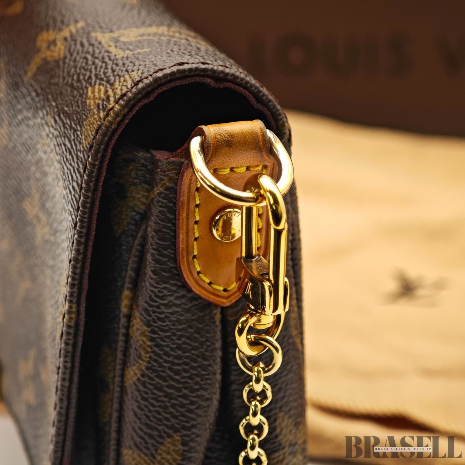 LOUIS VUITTON Monogram Favorit MM Shoulder Bag 2way M40718 Auth FL3175