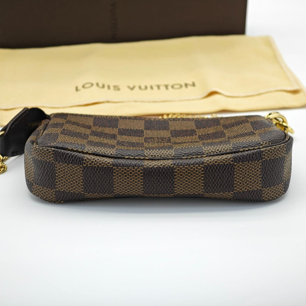 Louis Vuitton Damier Mini Pochette Accessoires Bag Brown Women’s N58009
