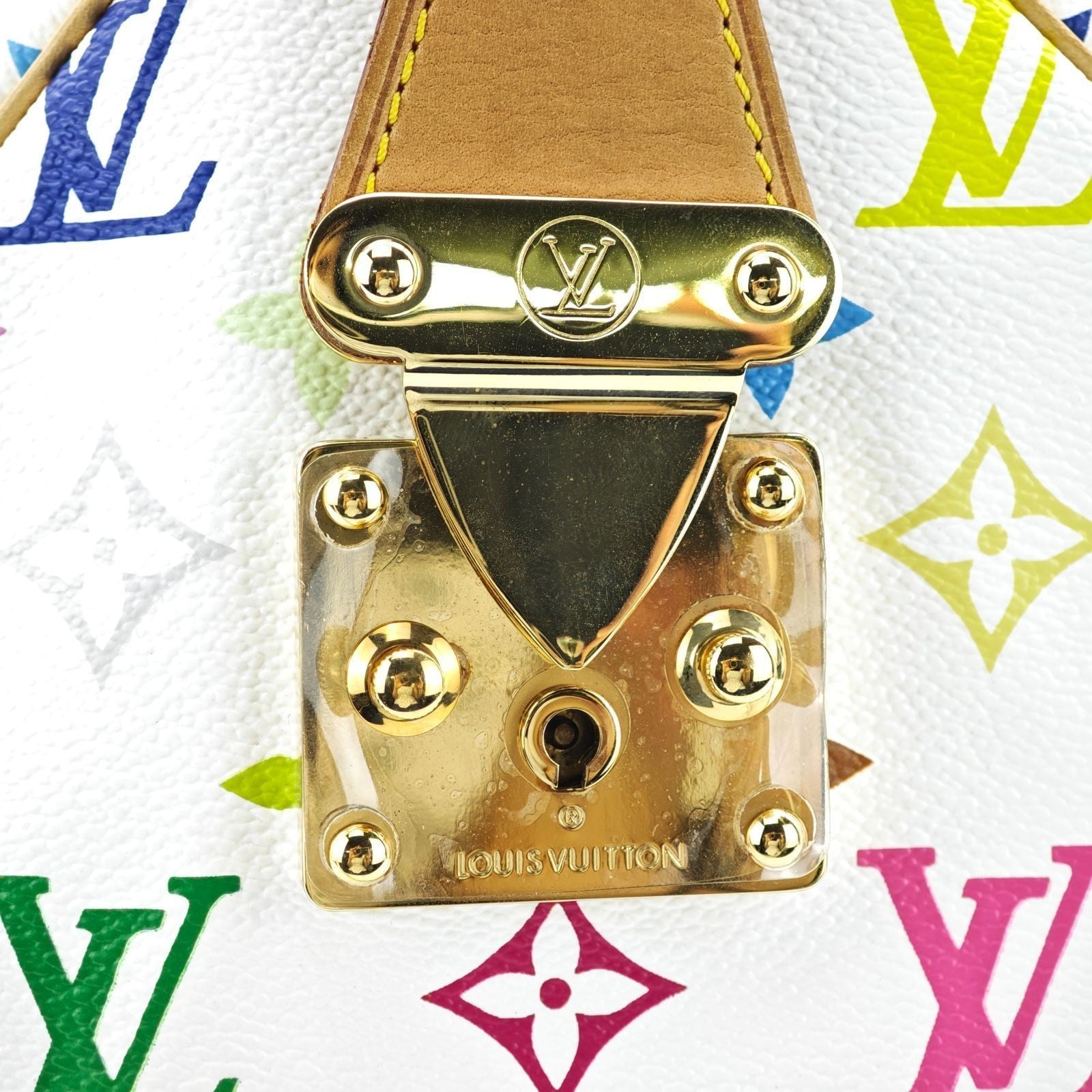 LOUIS VUITTON Monogram Multicolor Speedy 30 Handbag Mini Boston Bag M92643