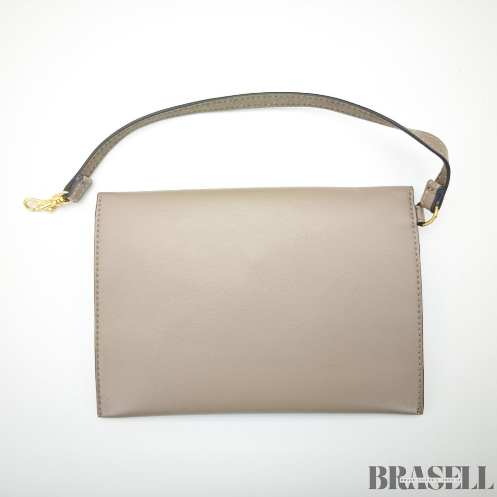 Stella McCartney 2-Way Tote Bag 513860 Greige with Case Large Capacity