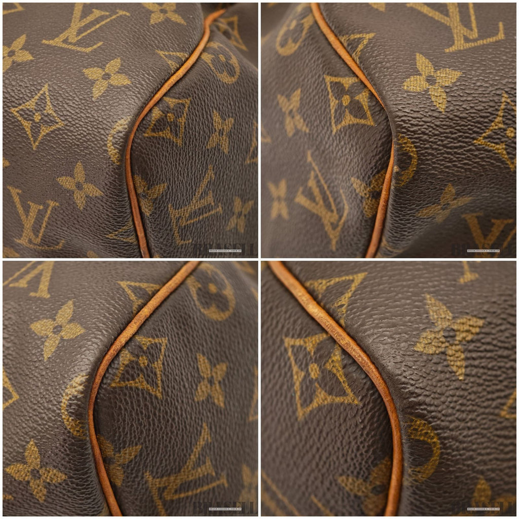 LOUIS VUITTON Monogram Speedy 30 M41526 Handbag Mini Boston Bag Brown Women